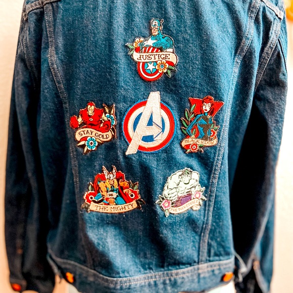 J. Crew Jackets & Blazers - J.Crew Marvel Avengers patch denim jacket